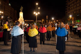 Desfile procesional de la Hermandad de los Estudiantes. Málaga. Abril de 2014