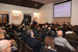 Inauguración de la exposición "Eugenio Chicano. Cofrade" en el Museo de la Semana Santa de Málaga. Noviembre de 2011