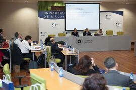 Encuentro de rectores de Brasil, Portugal y España: Fomento de la cultura emprendedora. Edificio del Rectorado. Octubre de 2015