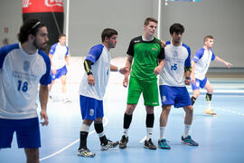 Partido Universidad de Oporto - Universidad de Barcelona. Categoría masculina. Campeonato Europeo Universitario de Balonmano. Antequera. Julio de 2017