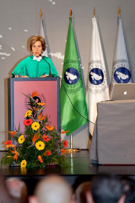 Apertura del Curso Académico 2013/2014 de la Universidad de Málaga. Complejo de Estudios Sociales y Comercio. Octubre de 2013
