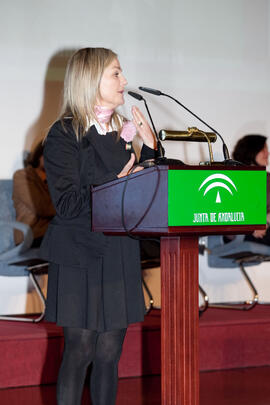Entrega de distinciones por el Día de Andalucía. Escuela Técnica Superior de Ingeniería Informática. Febrero de 2011