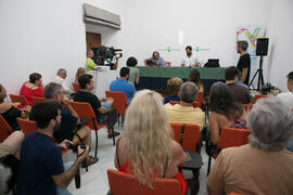 Encuentro entre Manu Sánchez y Selu García Cossío. Curso "30 años de Carnaval de Cádiz, máximo exponente del humor crítico" . Cursos de Verano de la Universidad de Málaga. Vélez-Málaga. Julio de 2019