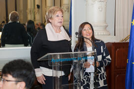 Celia Villalobos en la cena de inauguración de la X Tribuna España - Corea. Ayuntamiento de Málaga. Octubre de 2015