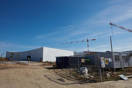 Obras del nuevo Pabellón de Gobierno. Campus de Teatinos. Abril de 2021
