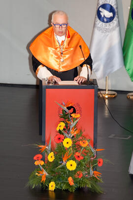 Apertura del Curso Académico 2013/2014 de la Universidad de Málaga. Complejo de Estudios Sociales y Comercio. Octubre de 2013
