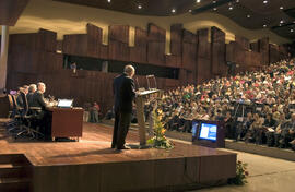 Acto de Inauguración del 2º Congreso Internacional de Actividad Físico-Deportiva para Mayores de la Universidad de Málaga. Palacio de Ferias y Congresos de Málaga. Marzo de 2007