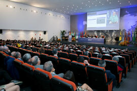 Lección Inaugural por parte de Francisco Ruiz de la Rúa. Apertura del Curso Académico 2018/2019 de la Universidad de Málaga. Complejo de Estudios Sociales y de Comercio. Septiembre de 2018