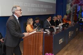 Miguel Porras Fernández. Apertura del Curso Académico 2023/2024 de la Universidad de Málaga. Paraninfo. Septiembre de 2023