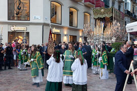 Procesión Magna Mariana con motivo del "Mater Dei". Centro histórico de Málaga. Septiembre de 2013