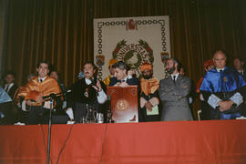 Apertura del Curso Académico 1989/1990 de la Universidad de Málaga. Teatro María Cristina. Octubre de 1989