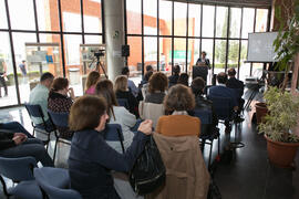 Conferencia "Bibliografía sobre arqueología malagueña en la Universidad de Málaga", de Bartolomé Mora Serrano. Inauguración de las actividades con motivo del Día Internacional del Libro. Biblioteca General. Abril de 2018