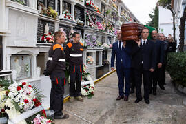 Entierro de Eugenio Chicano. Cementerio de Vélez-Málaga. Noviembre de 2019