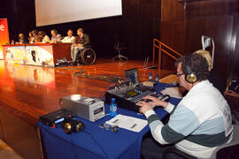 Programa de Radio Nacional de España "Juntos paso a paso". 3º Congreso Internacional de Actividad Físico-Deportiva para Mayores de la Universidad de Málaga. Palacio de Ferias y Congresos de Málaga. Marzo de 2009