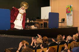 Actuación en el curso "El humor en las artes escénicas". Cursos de Verano de la Universidad de Málaga. Marbella. Julio de 2018