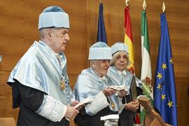 Investidura como "Doctores Honoris Causa" de Antonio García Berrio y Pilar Palomo Vázquez por la Facultad de Filosofía y Letras de la Universidad de Málaga. Edificio del Rectorado. Junio de 2024