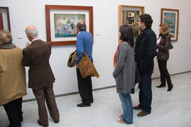 Inauguración de la exposición de Lorenzo Saval. Rectorado. Enero de 2008