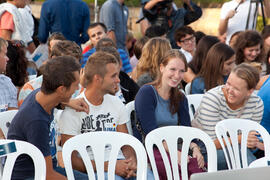 Acto de bienvenida a los alumnos Erasmus de la Universidad de Málaga. Jardín Botánico. Octubre de 2013