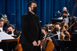 Concierto de Bandas Sonoras de la 30 edición de Fancine de la Universidad de Málaga. Auditorio de la Escuela Técnica de Ingeniería de Telecomunicaciones e Informática. Noviembre de 2020