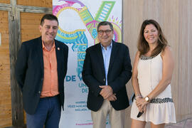 José Manuel Ramírez, Antonio Moreno y Elsa Álvarez. Cursos de Verano de la Universidad de Málaga. Vélez-Málaga. Julio de 2019