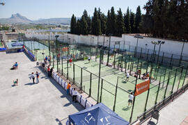 Partidos de pádel. Fases Finales de los Campeonatos de España Universitarios. Antequera. Abril de 2012