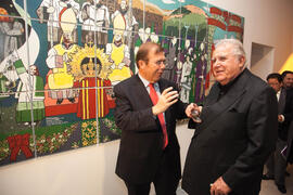 Inauguración de la exposición "Eugenio Chicano. Cofrade" en el Museo de la Semana Santa de Málaga. Noviembre de 2011