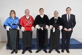 Foto de grupo. Toma de posesión del Rector de la Universidad de Málaga y su equipo de gobierno. Paraninfo. Marzo de 2024