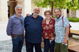 Foto de grupo. Visita a la exposición "Eugenio Chicano Siempre". Museo de Málaga. Junio de 2021