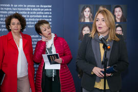 Intervención de Ana Isabel González en la inauguración de la exposición "Diversas capacidades (in)visibles". Facultad de Ciencias de la Educación y Psicología. Noviembre de 2017