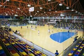 Partido Universidad de Málaga - Universidad de Primorska. Categoría femenina. Campeonato Europeo Universitario de Balonmano. Antequera. Julio de 2017