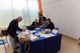 Oficina de la organización. 3º Congreso Internacional de Actividad Físico-Deportiva para Mayores de la Universidad de Málaga. Palacio de Ferias y Congresos de Málaga. Marzo de 2009