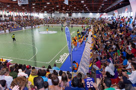 Partido Brasil contra España. 14º Campeonato del Mundo Universitario de Fútbol Sala 2014 (FUTSAL). Antequera. Julio de 2014