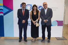 Gaspar Garrote, María Isabel Hombrados y Antonio Heredia. Concierto Conmemorativo del 50 Aniversario de la Universidad de Málaga. Auditorio Edgar Neville, Málaga. Junio de 2022