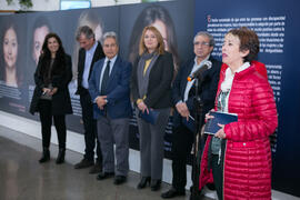 Intervención de Isabel Jiménez Lucena en la inauguración de la exposición "Diversas capacidades (in)visibles". Facultad de Ciencias de la Educación y Psicología. Noviembre de 2017
