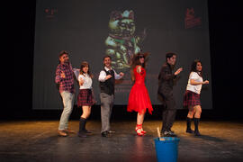Ensayos para la Gala Inaugural de la XXIV edición de Fancine de la Universidad de Málaga. Teatro Cervantes. Noviembre de 2014