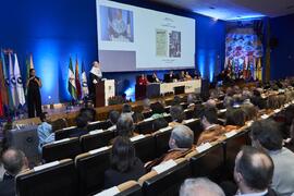 Lección Inaugural de Eugenio Carmona. Apertura del Curso Académico 2024/2025 de la Universidad de Málaga. Paraninfo. Septiembre de 2024