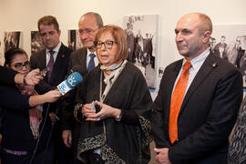 Inauguración de la exposición "50 Años de la Facultad de Ciencias Económicas y Empresariales". Rectorado. Enero de 2015