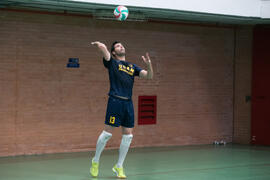 Partido UCAM - Universidad de Almería. Campeonato de España Universitario de Voleibol. Complejo Polideportivo Universitario. Abril de 2018