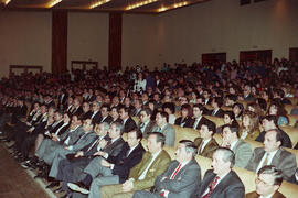 Firma de convenio de Banesto con la Universidad de Málaga. Febrero de 1991