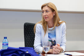 María Chantal Pérez Hernández en la clausura de la XIX edición del Curso Aula de Mayores de la Universidad de Málaga. Paraninfo. Junio de 2014