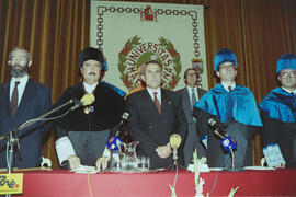 Apertura del Curso Académico 1990/1991 de la Universidad de Málaga. Teatro María Cristina. Octubre de 1990