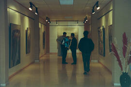 Inauguración de la exposición "Diez pintores andaluces". Marzo de 1991