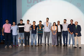 Medallistas de los Campeonatos Españoles Universitarios (CEU). Gala del Deporte Universitario 2019. Escuela Técnica Superior de Ingeniería de Telecomunicaciones. Junio de 2019