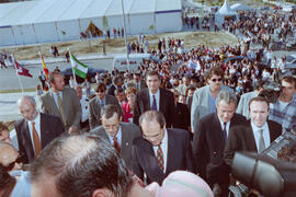 Inauguración del Salón Internacional del Estudiante. Málaga. Mayo de 1998