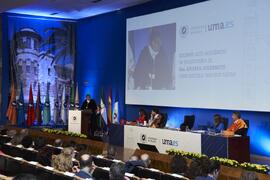 Discurso de Teodomiro López. Investidura de Andrea Goldsmith como doctora "Honoris Causa" por la Escuela Técnica Superior de Ingeniería de Telecomunicación de la Universidad de Málaga. Paraninfo. Octubre de 2024