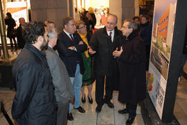 Inauguración de la exposición "La Universidad de Málaga del Siglo XXI".  Calle Larios. Enero de 2017