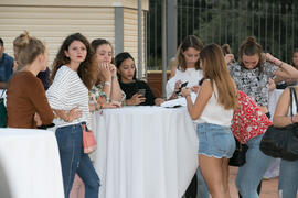 Bienvenida a los alumnos de intercambio internacional de la Universidad de Málaga. Jardín botánico. Octubre de 2017