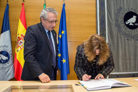 Toma de Posesión de Milagros Fernández Molina como nueva profesora titular del Departamento de Psicología Evolutiva y de la Educación de la Universidad de Málaga. Edificio del Rectorado. Febrero de 2018