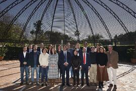 Equipo de Dirección de la Universidad de Málaga. Jardín Botánico. Enero de 2023