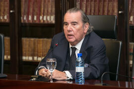 Matías Cortés Domínguez. Reunión para la Declaración de Granada. Facultad de Derecho de la Universidad de Granada. Mayo de 2018